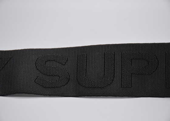 SGS подгонял эластичную резиновую ленту жаккарда 35mm черную для одежды