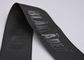Ремни Webbing полиэстера логотипа одежды изготовленные на заказ выбили 35mm черное