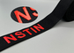 логотип способный к возрождению эластичной резиновой ленты 40mm черный напечатанный лоснистый для одежды