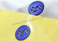 SGS OEKO поднял цвет 2D логотипа передачи тепла резинового голубой