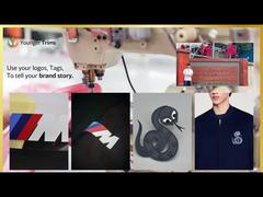 Индивидуальные прозрачные силиконовые этикетки с логотипом для термопереноса на одежду