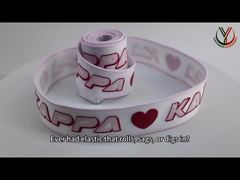 Пристальный взгляд: брюки для одежды, эластичная тесьма шириной 30 мм с напечатанным блестящим логотипом из ТПУ