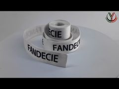 Представляем вам индивидуальную эластичную ленту с матовым черным логотипом для одежды