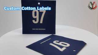 Изготовленные на заказ хлопковые этикетки для вашего бренда