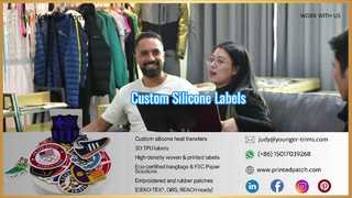 Изготовленные на заказ силиконовые этикетки для вешалок для одежды