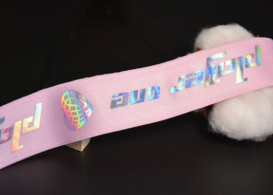 Диапазон Webbing брюк 30mm одежд эластичный с напечатанным сияющим логотипом TPU