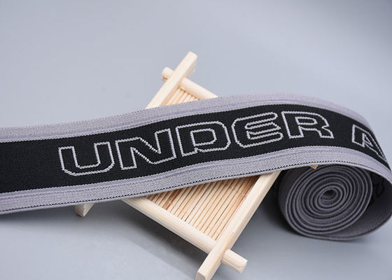 Двойная, который встали на сторону эластичная резиновая лента жаккарда с напечатанный не смещает прозрачная прокладка силикона