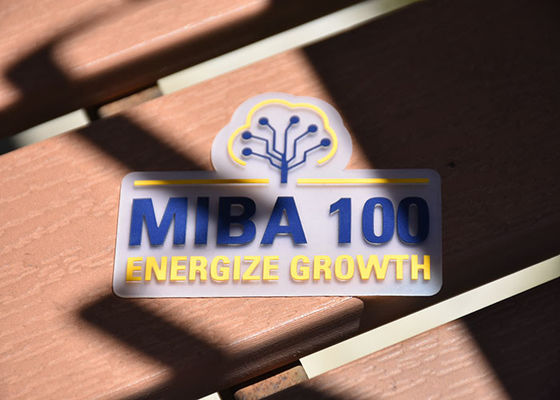 Прозрачное 0.8mm толстое TPU напечатало таможню логотипа силикона ярлыка