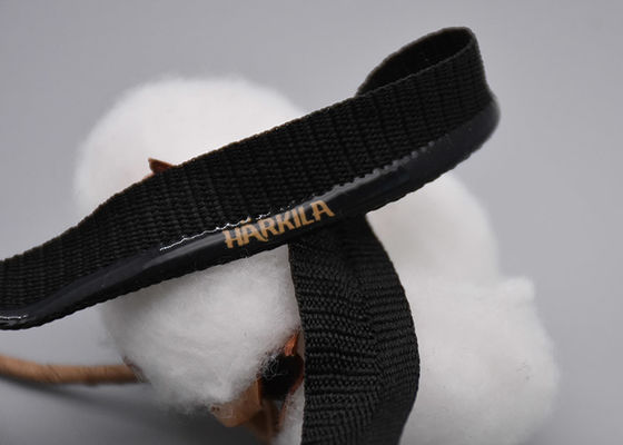 Полиэстер подгонял эластичную резиновую ленту выскальзывания 1.5cm не с напечатанным логотипом силикона