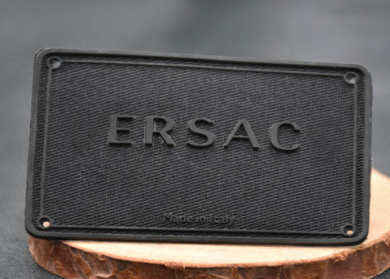 Ярлыки передачи тепла сплетенной ткани Twill подгонянные с напечатанными логотипами силикона