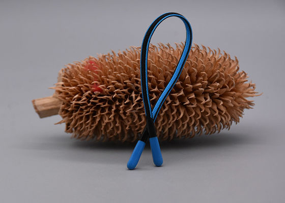 Шнур Drawstring длинной веревочки одежды 10cm изготовленный на заказ капая сияющий силикон на обоих концах