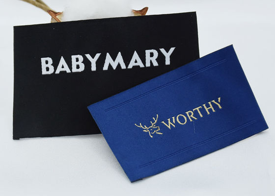 Washable сплетенный утюг ярлыков OEKO одежды на вышитых заплатах